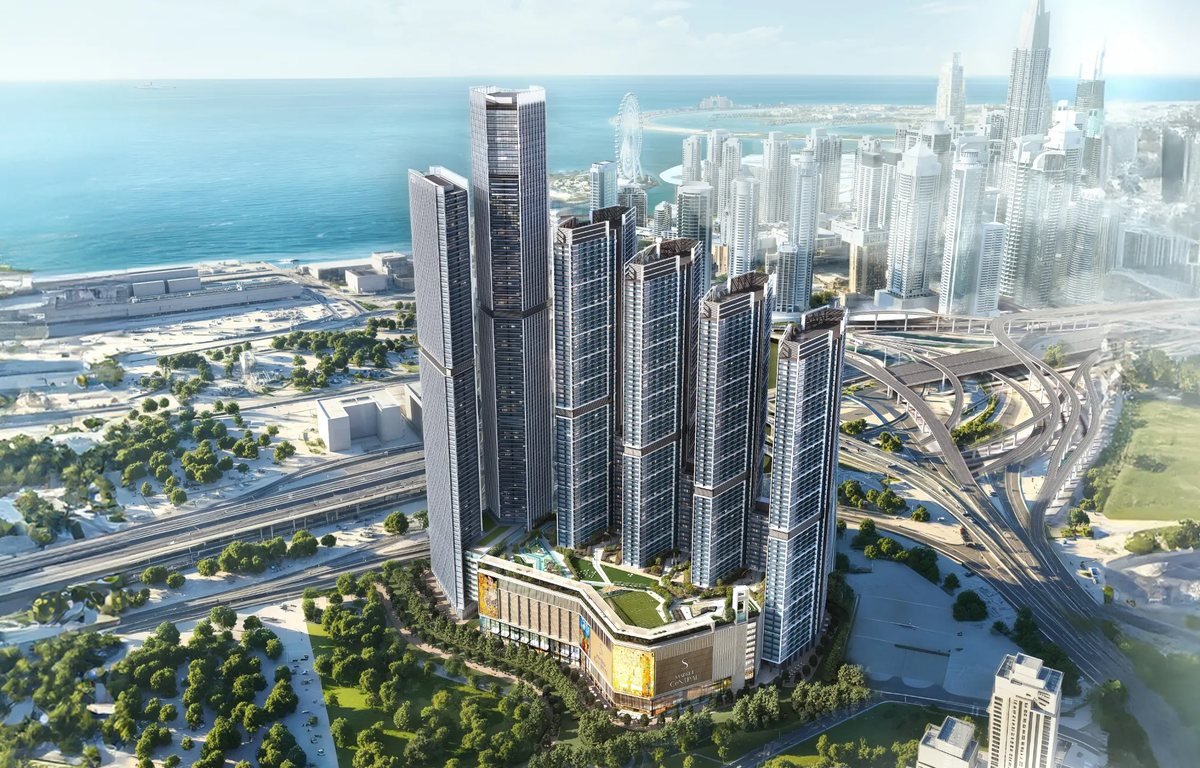 Sobha Central residential towers on Sheikh Zayed Road
