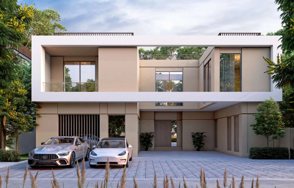 A contemporary Sobha Elwood villa framed by mature trees